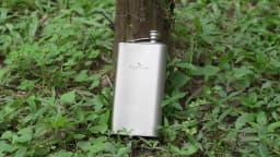 Boundless Voyage 250ml Titanium Hip Flask Ultralight Camping Flask Bottle for Whiskey Vodka Wine Outdoor Travel Equipment