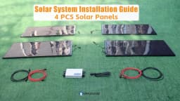XINPUGUANG Balcony Solar Panel Complete Kit 400W 200W Power Photovoltaic Solar Panels + 600W / 300W Inverter 230V System Module
