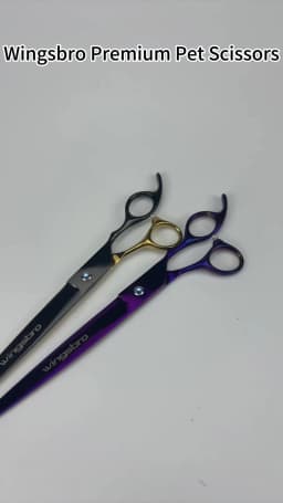 wingsbro 9 inch Professional pet shop scissors, dog grooming scissors straight scissors suitable for Big Dog hair trimming