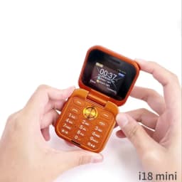 SERVO I18 mini 2G GSM/4G LTE Network Flip Mobile Phone 1.77-inch Screen Dual SIM FM Radio Flashlight Blacklist Mobile Phones