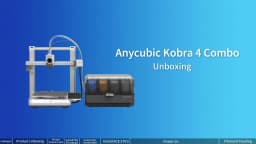 ANYCUBIC Kobra 4/Kobra 4 Combo 600mm/s Fast Printing 3D Printer Up to 8 Colors Filament APP Control 3D Printer