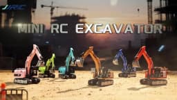 2026New Full-Scale Mini Excavator Tipper Truck 1:64 Remote Control Engineering Vehicle Mini Forklift Birthday Gift Toy RC Trucks