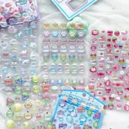 Mr. Paper 7Style Sweet Candy Party Series 3D Embossed Cute Sticker DIY Notebook Mobile Phone Case Photo Frame Photo Album Card
