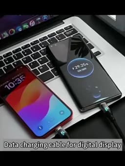 NNBILI USB to Type C Cable 120W Fast Charging Charger USB Type C to USB C Display Cord For Xiaomi POCO Huawei Macbook Honor 1/2m