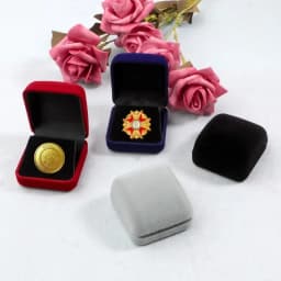 Coin Box Medals Storage Case Military Coin Display Box Jewelry Case Gift Box for Gem Medals 2.04x2.2x1.25in