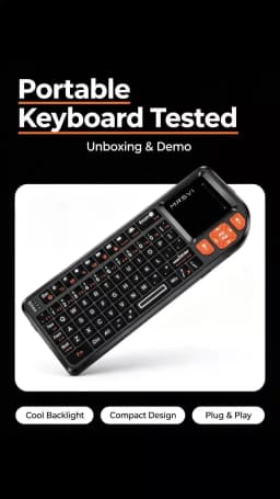 MRSVI Mini Keyboard A8 PLUS,Backlit 2.4GHz&Bluetooth5.0 Wireless Keyboard with Touchpad for Android TV Box,Mac,Laptop,Windows