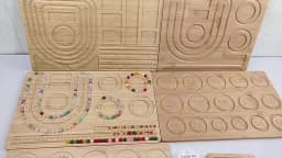 Multi-Bracelet Wood Beading Board Beading Organizer Beading Tray Plate Bead Maker For Jewelry Making Necklace Measuring Tool