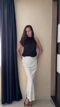 MUJER Satin Long Skirts for Women Draped High Waist Midi Skirt Woman Summer Straight Women's Skirt Holiday Beach Women Skirt