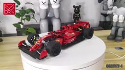 1200Pcs Super Racing Car Building Blocks Model Red Classic Sports Creative 3D Desktop Decor Christmas Holiday Gift Adults Kids