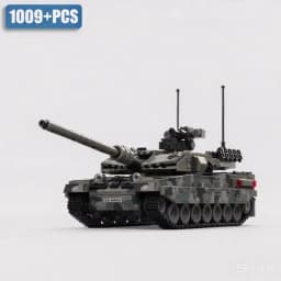 Military WW2 MOC Leopard 2A7 Army Main Battle Tank Soldiers Building Blocks Bricks M1 T90M Tank Set For Gifts