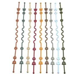 Baby Pacifier Chain with Safety Straps Silicone Holder Stroller & Highchair Accessory Drinking Cup Holder Strap for Pram