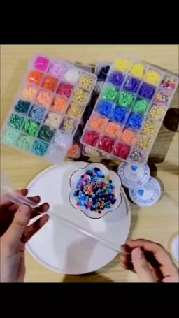 1Set Beading Tool for Clay Beads Bracelet Making Kit Beading Funnel Needles Versatile Beads with Clip Jewelry Making Accessories