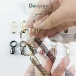 4/10/20Pcs 8mm Metal Bags Strap Buckle O Ring Spring Snap Hook for Keychain Hanging Bell Handbag End Stopper Bag Accessories