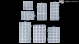 Plastic Clear Organizer Box Bead Storage Containers with Adjustable Dividers for Craft Jewelry Fishing Tackles Parts Storage