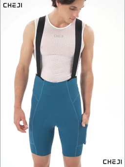 Cheji Men's Cycling Bib Shorts Seamless Comfortable Quick-Drying Breathable for Optimal Performance And Riding Experience