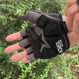 CXWXC MTB Bicycle Cycling Half Finger Gloves 6mm Thickened Palm Pad Shockproof & Non-Slip Stretch Fabric GEL Bike Short Mittens