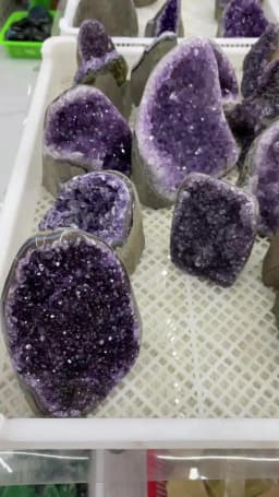 1PC Natural Amethyst Crystal Cluster Quartz Raw Crystals Healing Stone Ore Mineral Home Decor Purple Cornucopia Feng Shui Stone