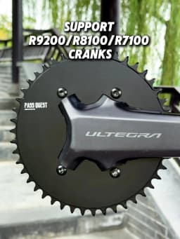PASS QUEST 110 Bcd 4 Bolt Chainring Narrow Wide for SHIMANO R9200 R8100 R7100 Crank 42T-60T 9-12 Speed 110BCD Chainwheel