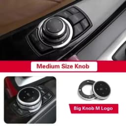Multimedia Buttons Cover IDrive Stickers Universal Fit Vinyl Decals for Vehicle Interior Accessor