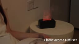 Air Aroma Humidifier Diffuser Essential Oils Humidifiers Mini Flame Automatic Fragrance Diffuser Home Humidifier With LED Light