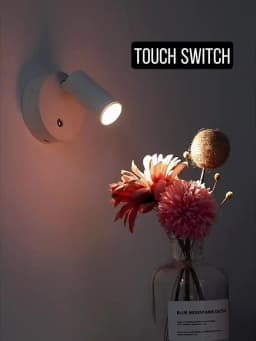 LED Night Lights Indoor Wall Lamp USB Rechargeable Night Lamp 3 Light Color Wall Light Touch Switch Bedroom Decor Wall Sconces