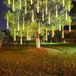 EU Plug 360LED Meteor Shower String Lights Outdoor Waterproof Christmas Fairy Lights Garland for Party Wedding Garden Decor
