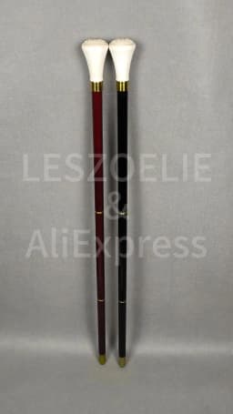 93cm Masonic Skull Walking Stick Resin Handle Red & Black German Beech Wooden Canes for Men And Women Freemasonry Design Cane