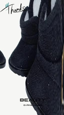 5.6cm Toys Doll Shoes for EXO 1/6 BJD YOSD Doll Accessories Fashion Snow Boots Khaki Black Pink