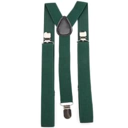 Solid Color Elastic PU Leather Suspenders Braces Men Black Red Adjustable With Straps For Wedding Suit Skirt Accessories Gift