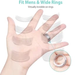 8 Sizes Silicone Invisible Clear Ring Size Adjuster Resizer Loose Rings Reducer Ring Sizer Fit Any Rings Jewelry Tools