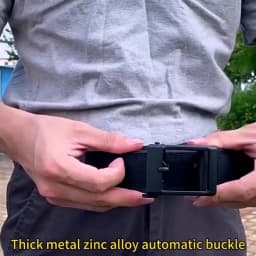 TUSHI Hard 4.3 Wide Thickened Gun Hanging Double-Layer Nylon Cloth Belt Versatile Casual Outdoor Tactical Automatic Buckle Mens