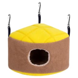 Parrot Hanging Hammock Winter Warm Nest Plush Hideout Snuggle to Sleep for Play Rest for Parakeet Sugar Glider B03E