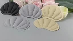4 PCS Heel Insoles Patch of Heel Pads Relieve Pain for Too Large Shoes, Heel Cushion Inserts, Self-Adhesive Heel Grips