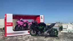 1:18 Ninja Diecast Motorcycle Model Workable Shock-Absorber Toy For Children Gifts Toy Decoration