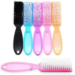 4/6/12 Pcs Color Nail Brush Cleaning Brush Plastic Handle Grip Multifunctional Brush Clean Scrubbing Pedicure For Toes Manicure