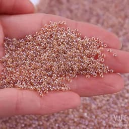 Size 1.5mm 2mm 3mm 4mm Electroplating Silver Bronze Metal Color Millet Beads Diy Handmade String Necklace Scattered Beads