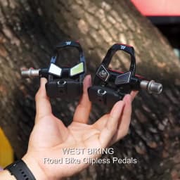 WEST BIKING Road Bike Self-Locking Pedals Lightweight Nylon 3 Sealed Bearings Clipless Pedals Compatible With LOOK KEO System