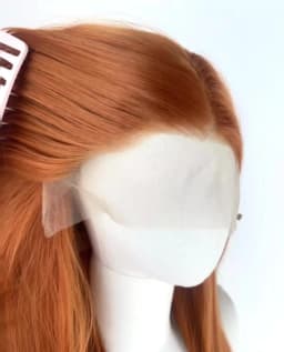 Orange Lace Front Wig for Women Ginger 26 Inch Long Straight 13*4 Lace Wigs Synthetic Lace Wigs Natural Looking Cosplay Peluca