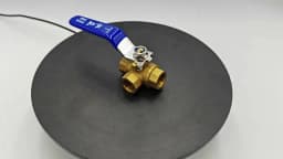 6mm 8mm 10mm 12mm Hose Barb Three Way Tee Type T-Port Brass Ball Valve For Water Oil Air