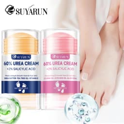 SUYARUN 60% Urea Foot Cream Stick - Moisturizing & Exfoliating, Cracked Heel Repair, Deep Hydration for Dry Feet, Long Protectio