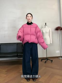 Collarless Short down Jacket, Petite Size, 90% White Duck down Puffer Jacket, Thickened Women's Coat
