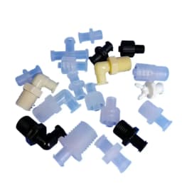 5PCS/lot Plastic Polypropylene Luer Lock Adapter Luer Lock to Thread 1/4-28UNF,10-32UNF,M6,M5,G1/8