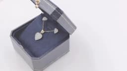 Simple серьги Cubic Zirconia Pendant Necklace Earrings Set Korean Style Stainless Steel Jewelry Set for Women Wedding Wholesale
