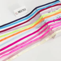 Meetee 5/10/20Meters 10mm Width Colored Elastic Bands Underwear Shoulder Strap Bra Nylon Webbing DIY Garment Sewing Accessories