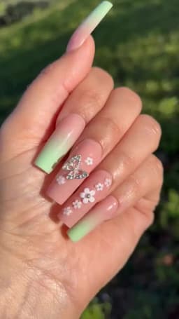 10Pcs 3D Crystal Butterfly Nail Charms Hollow Shape with Rhinestones for DIY Nail Art Decorations 8*8.5mm Shiny Butterfly Gems 9