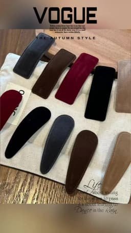 5PC Fashion Classic Style Velvet Solid BB Hair Side Clips Vintage Hairpin for Girls Women Korean Hair Accessories