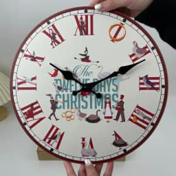 Retro Nautical Coast Beach Ship Compass Pattern Wooden Wall Clock Living Room Bedroom Kitchen Home Decor Silent Quartz Clock Holiday Gift 10 Inch 12 Inch 14inch 16inch (No Battery)