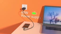 AUFU 16pin 180 Rotate Magnetic Cable 240W Fast Charging Micro USB Type C Cable For iPhone Xiaomi Samsung Magnet USB Phone Cable