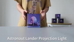 Space Lander Astronaut Galaxy Light Projector Spacecraft Night Light For Bedroom Room Decor Or Chritmas Gift Color Adjustable