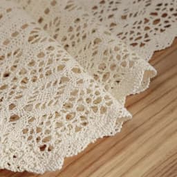 Table Runner Beige Christmas Crochet Lace Cotton Blended Fabric with Tassel For Coffee Table Decor Wedding Decoration